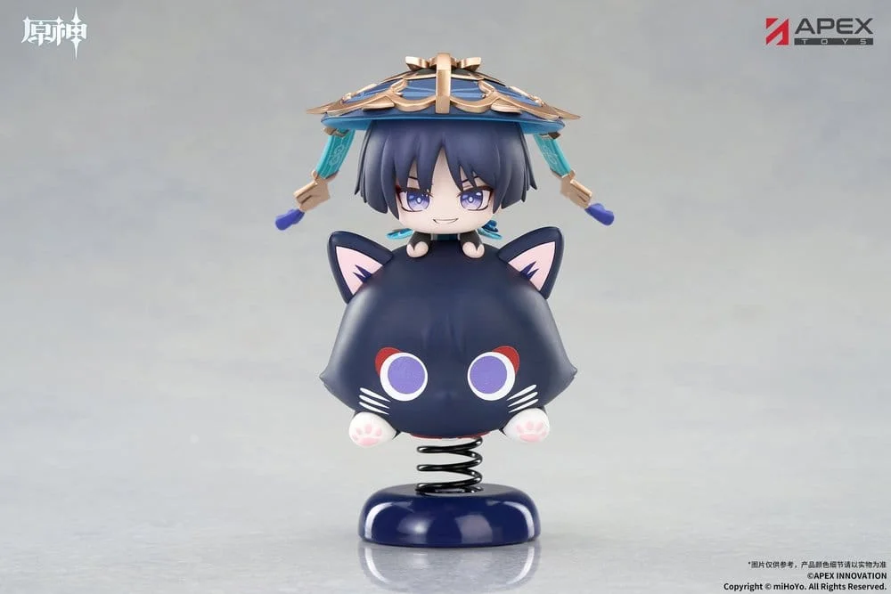 Genshin Impact Chibi Chara Yurayura Stand PVC Figure Wanderer 11 cm